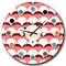 Designart Geometrical Retro Design V Mid-Century Modern Wall Clock